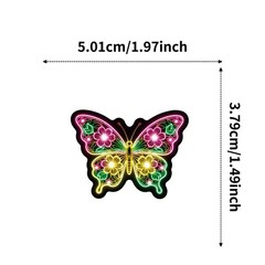 30Pcs Random Cool Neon Colorful Butterfly Nature Animal Waterproof Stickers