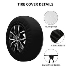 Mountain Lake Tree Landscape Spare Tire Cover Weatherproof Universal Wheel