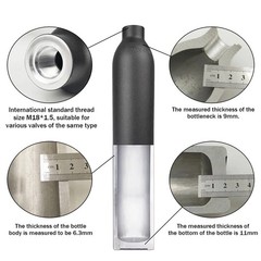 4500psi PCP air Tank, Aluminum Compressed air Paintball Bottle, refillable hi…