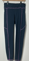 Riding Sport Dover Saddlery Leggings Navy Blue Medium Made in India Equestrian