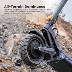 Ausom DT2 Pro Electric Scooter Adult,2*1100W Motor,IP54,115km Max Rang,E-Scooter