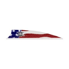 36 Pack Bohning X Vane 3″ Shield Cut American Flag 10771AF3S