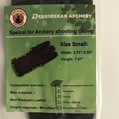Deerseeker Outdoor Archery Glove – Size SMALL NWOT Sealed Special For Archery Sh