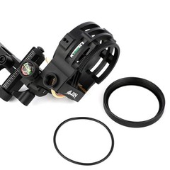 Compound Bow Sight 5 Pin Micro Adjustable Adaptor 0.019″ Archery Hunting RH LH