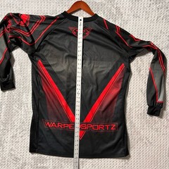 WARPED SPORTZ PAINTBALL JERSEY – ADULT SIZE EXTRA LARGE XL – BLACK /RED – OG