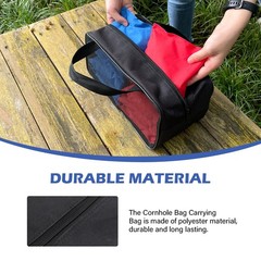 Cornhole Bag Carry Case Carrying Pouch Utility Storage bag Black, black bag o