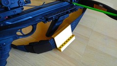 Black quiver for belt holds seven crossbow pistol bolts, Zombie, Viper, twd .