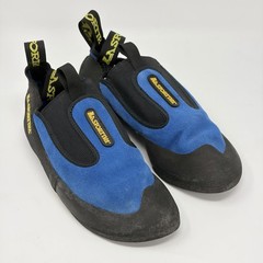 La Sportiva Cobra Climbing Shoes Blue Black Slip On US 7 EU 39.5 Rock Climbing