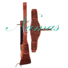 Horse Leather Cinch Western Horse Rear Flank Back Saddle Cinch with Billet Girth