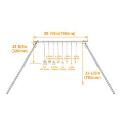NEW Steel Gun Target Stand Shooting Target Rimfire Gun Targets Zinc-Plated
