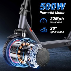 MAXSHOT for Adults, 8.5/10/14″ Tires, 19/22Mph, 350W/500W Motor, 21-28 Miles