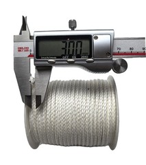 12 Strand Braided Dyneema Rope -3mm 700kg Fracture Strain – Suitable for Tents