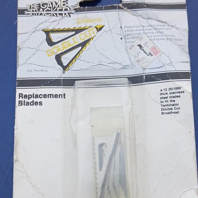 The Game Tracker Terminator Double Cut Replacement Blades Silver Bow Hunting