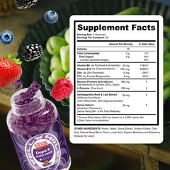 Well&Whole Dopamine Gummies – Mucuna Pruriens Supplements Gummies 500mg with L-T