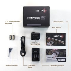 INFITAC ATP13 Compact Thermal Scope for Airsoft, Red Dot-Sized Thermal Sight …
