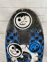 Zero Jon Allie Eye Eyeball Shaped SHALLOW GRAVE Skateboard Deck 9.75 BLACK
