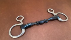 ARSAL FORGE Baucher Hanging Cheek Sweet Iron Jointed Lozenge Link Snaffle Bit