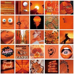 100Pcs Small Fresh Orange Landscape Kids Stickers Anime Cartoon Waterproof