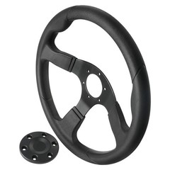 350mm Steering Wheel w/ Cap for Go Kart Off Road Cart Drift Trike Buggy ATV NEW