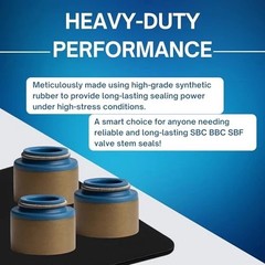 16pcs Rubber Positive Valve Stem Seal – Fits an» Valve Stem and a 0.530 11/32