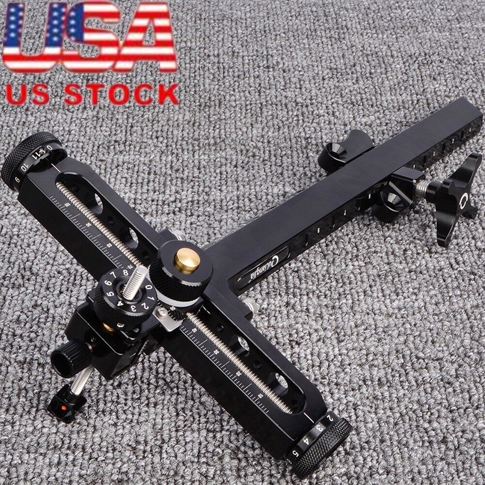 Archery 1 Pin Recurve Bow Sight Adjustable Aluminum T Shape Hunting Target Shoot