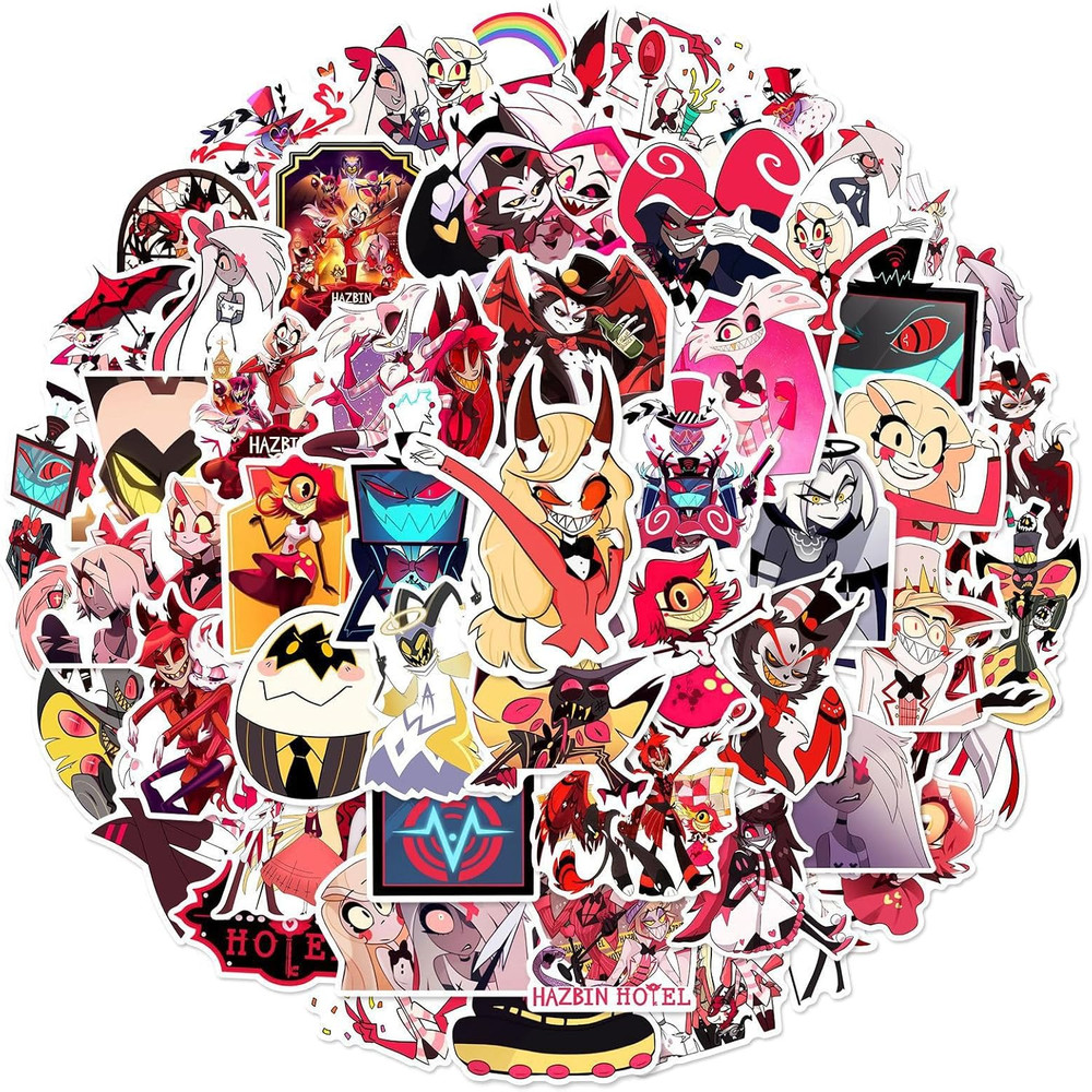 NEW 50Pcs Cartoon Hotel Stickers Mixed Pack Anime Characters Movie Sticker Set K