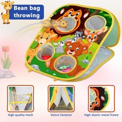 Animal Bean Bag Toss Game Toy Outdoor Toss Game, Family Party Party Supplies for