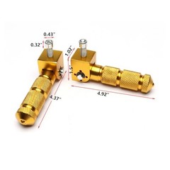 Universal M8 CNC Motorcycle Foot Pegs 90 Degree Aluminum Foldable Pegs for