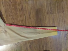 Devon Aire Beige English Riding Breeches Sz 26 Kids or Womens Elastic 22″ Inseam