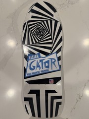 Retro Gator Overlay Decal for Reissue Skateboard Decks vintage 80’s vision