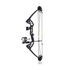 Bowfishing Bow Kit with 3 Arrows 15-45 LBS Draw Length 18″-29.5″, Fishing Ree…