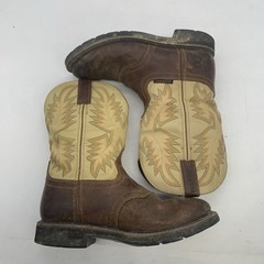 Justin Work Boots Mens 8.5 D Superintendent Steel Toe Brown WK4662 Western