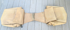 LARGE INSULATED TAN SADDLE WESTERN SADDLE BAGS