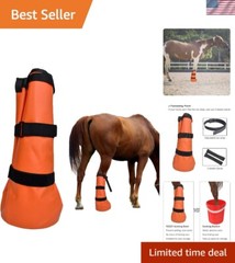 2-Pack Hoof Soaking Boots for Effective Equine Hoof Treatment – Large Size
