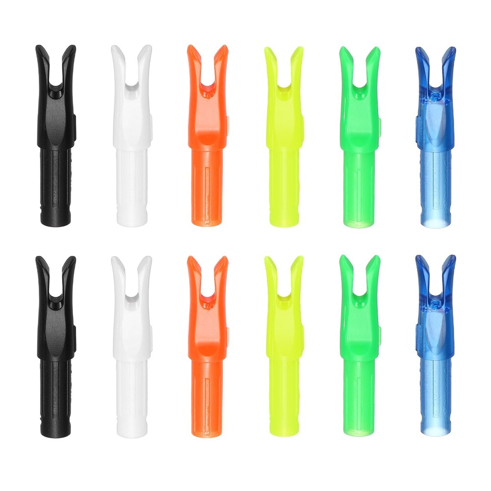 Archery Arrow Nocks, Plastic Nocks Arrows Tail Accessory-Fitting for (DIY Hun…
