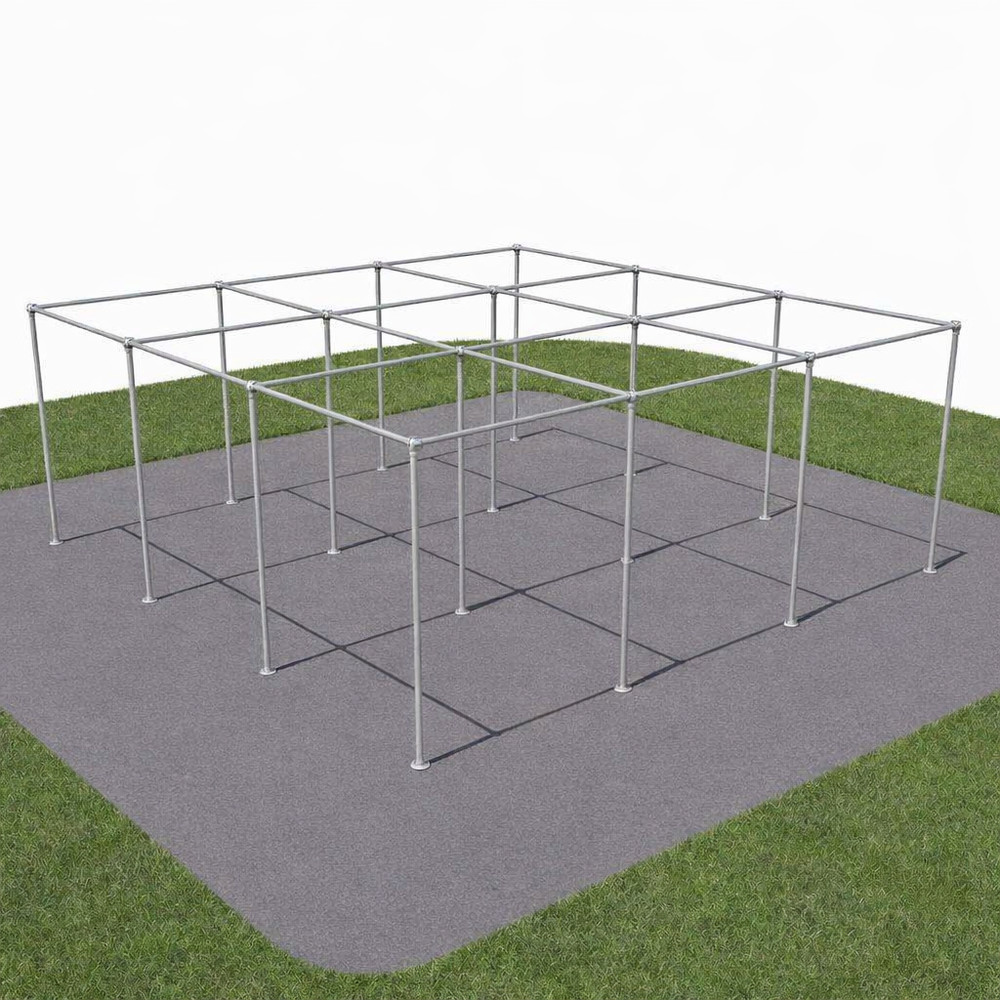 9 Square in the Air Game Set Kit w/ Foot Pads 1″ Fittings PIPE NOT INCLUDED