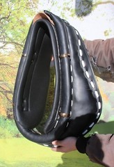 Worlds best horse drawn harness collar pad Permasoft super plush BLACK BLACK