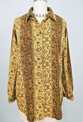 Renaissance Women Sportswear Designer Multi Animal Print PrintTop Sz M USA