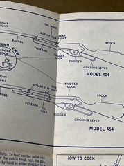 Original Daisy Model 404 454 Pellet Rifle Gun Operation Manual Pamphlet