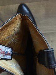 Tony Lama Black Leather Western Equestrian Cowboy Boots