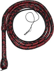 Bull Whip 04 to 10 Feet 16 Plaits Genuine Cow Hide Leather Equestrian Bullwhip