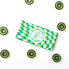 Rolling Stoned Skateboard Bearings 8 Pack – Green