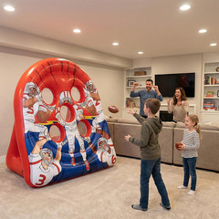 6FT Giant Inflatable Football Target Toss Game – Fun Indoor & Outdoor Yard Games