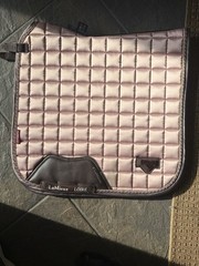 LeMieux Loire Quilted English Saddle Pad Pink Square