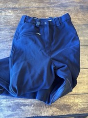 Turnier Riding Britches Unisex Kids Navy Blue Stretch Size 34 Zip & Button