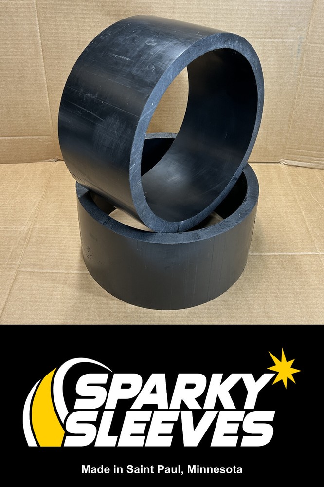 HDPE Drift Trike Sleeves 11.3″ Diameter 6″ Wide 3/4″ Thick with Square 90º Edges