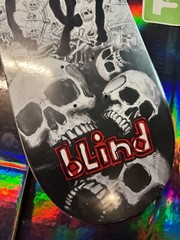 RARE Ronnie Creager Blind Skateboard Deck Reaper Iron Horseman Skulls Pro Model