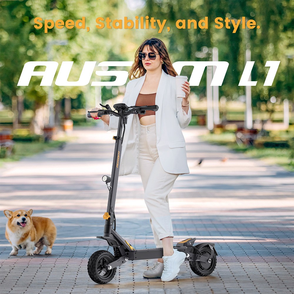 Ausom L1 Electric Scooter,800W Motor,70km Range,EVE lithium Battery E-Scooters