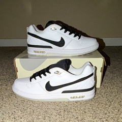 Nike SB Paul Rodriguez Zoom Air Low Skate Shoes White/Black Men’s US 11 D