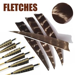 5in Archery Arrow Feather Fletches Right Left Wings Natural Turkey Fletching DIy